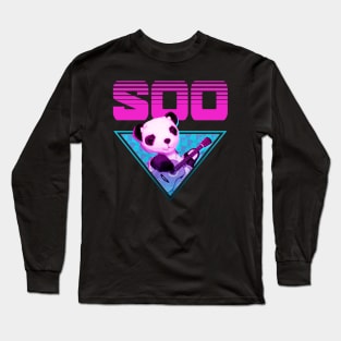 Sooty Soo Guitar Vaporwave Long Sleeve T-Shirt